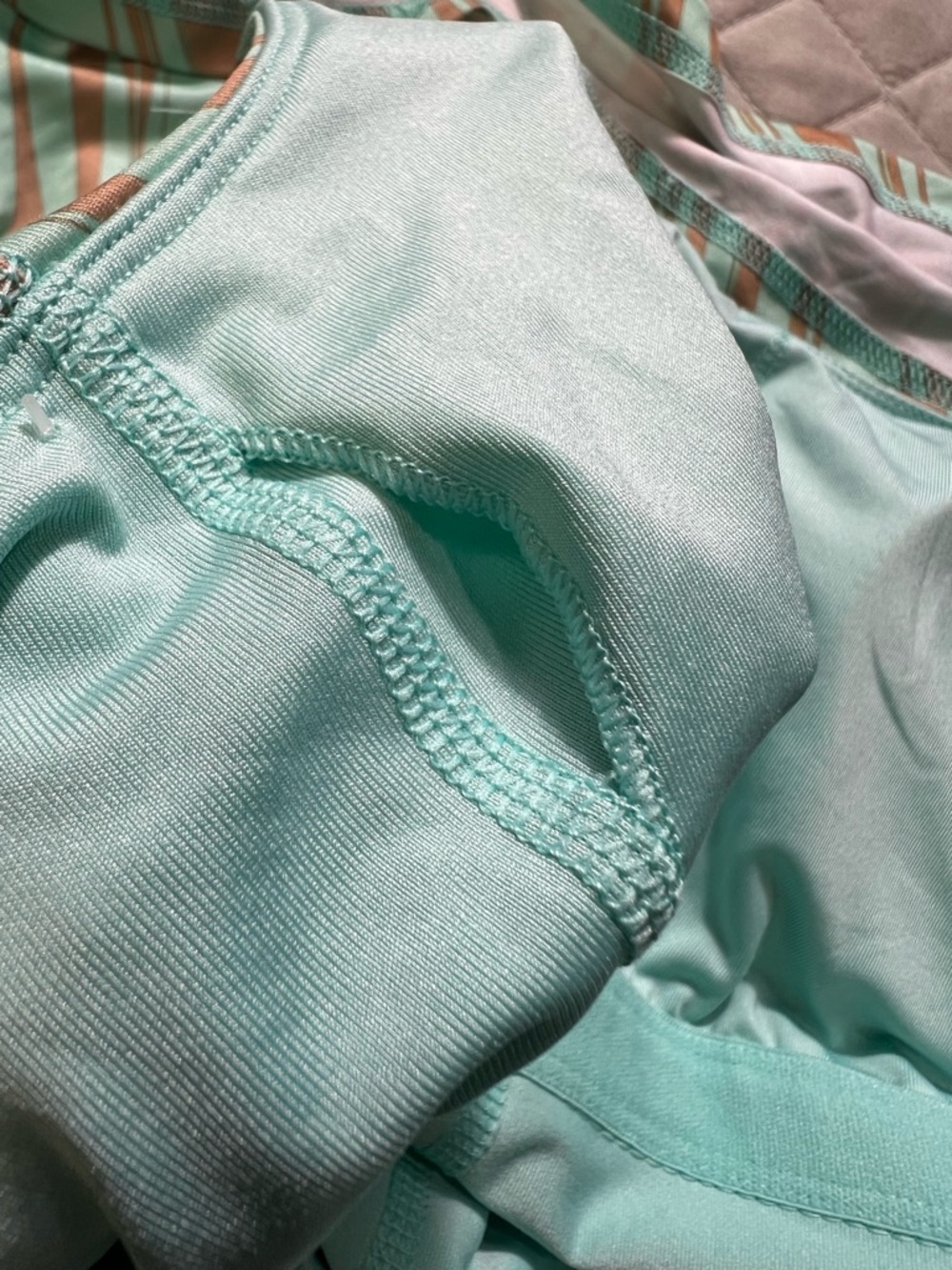 Ideology tennis Dress Ice Mint Brown Print Built-In jumper romper Shorts small‎ - Picture 9 of 12